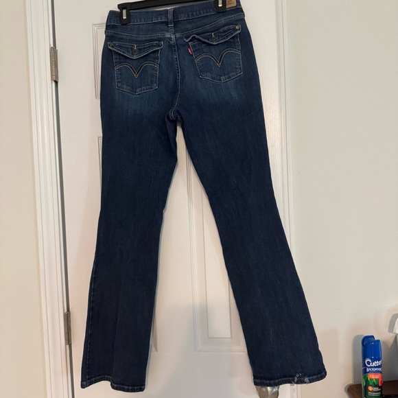 Women's Levi’s 515 Boot Cut Jeans in Classic Blue - Picture 5 of 10